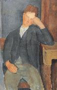Amedeo Modigliani The Young Apprentice (mk39) oil painting on canvas
